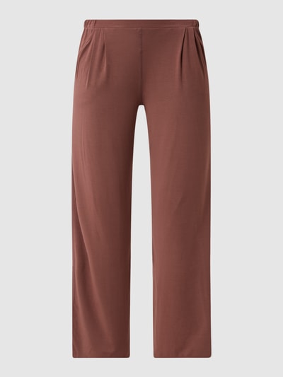 Donna Karan Lounge-Hose aus Modalmischung Rostrot 2