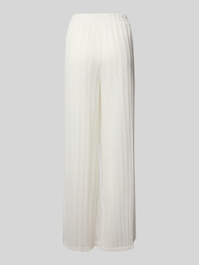 Pieces Loose Fit Strand Hose in semitransparenter Optik Modell 'CAFIE' Weiss 3