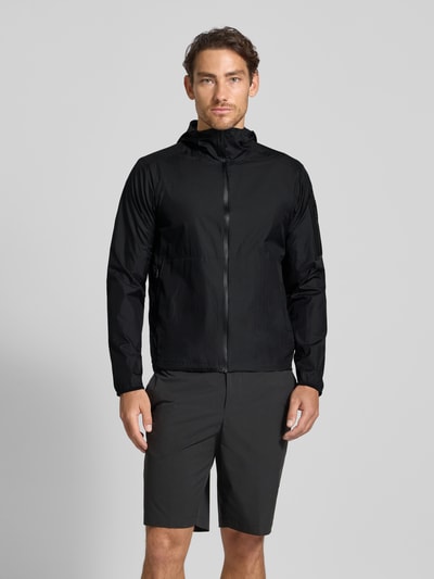 BOSS Green Regular fit jack van lichte geweven ripstop Zwart - 4