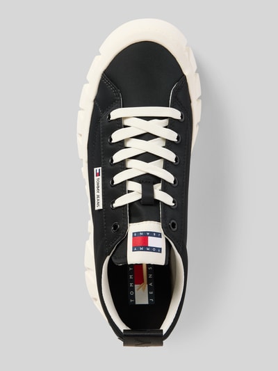 Tommy Jeans Low Top Sneaker in Leder-Optik Modell 'FLATFORM CHUNKY SNEAK' Black 3