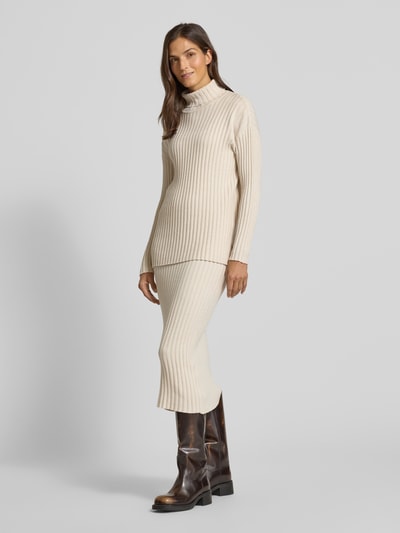 Soyaconcept Rollkragenpullover mit Rollkragen Modell 'KANITA' Ecru Melange 1