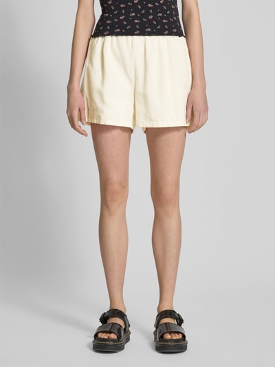 Review Relaxed Fit Shorts mit Leinen-Anteil Offwhite 4