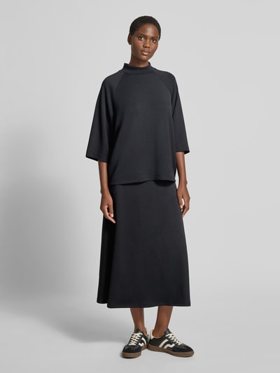 Soyaconcept Sweatshirt mit Stehkragen und 1/2-Arm Modell 'BANU' Black 1