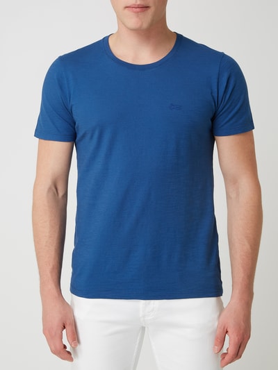 Denham T-shirt van slubjersey Koningsblauw - 4