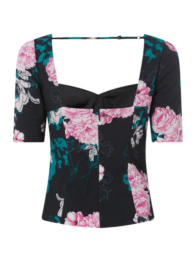 Guess Blouseshirt met bloemenmotief Zwart - 4