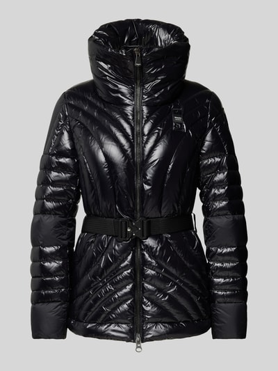 Blauer Usa Steppjacke mit Stehkragen Black 2