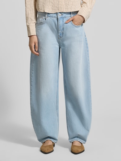 My Essential Wardrobe Jeansy barrel w 5 kieszeni model 'LUCY' Jasnoniebieski 4