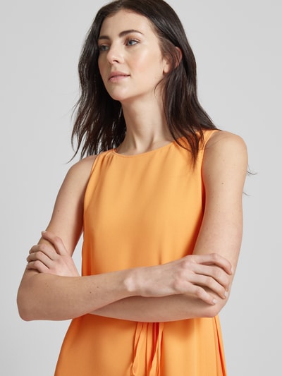comma Sukienka midi w jednolitym kolorze Pomarańczowy 3
