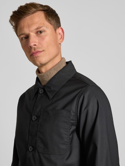 Casual Friday Regular Fit Hemdjacke mit Viskose-Anteil Modell 'Marco' Black 3