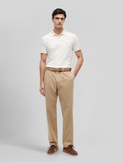 Tommy Hilfiger Koszulka polo z czystej bawełny o kroju regular fit Złamany biały 1