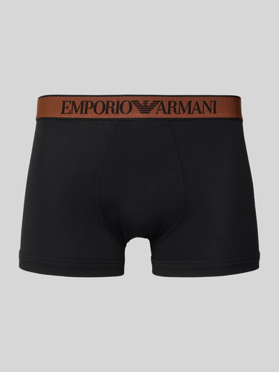 Emporio Armani Trunks mit elastischem Logo-Bund Black 1