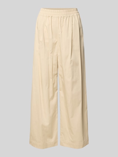 Weekend Max Mara Regular Fit Weite Hose aus reiner Baumwolle Modell 'GOLFO' Sand 2