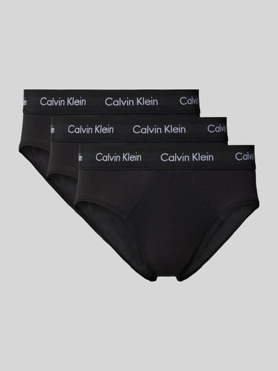 Calvin Klein Underwear Slip mit Label-Bund im 3er-Pack Black 1