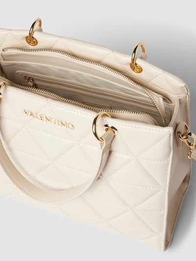 VALENTINO BAGS Handtas met doorgestikte naden, model 'CARNABY' Ecru - 3