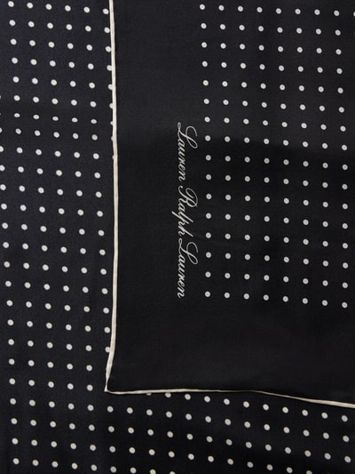 Lauren Ralph Lauren Seidenschal mit Logo-Print Modell 'DOT' Black 2
