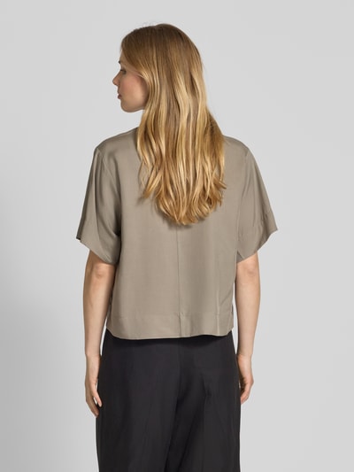 Selected Femme Bluzka z wiązaniem model ‘NATUK’ Oliwkowy 5