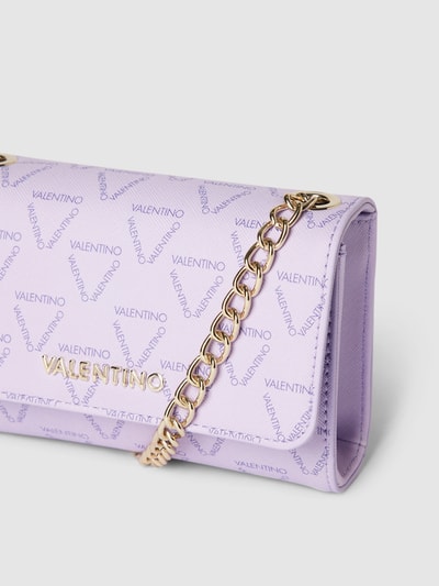 VALENTINO BAGS Umhängetasche mit Allover-Logo Modell 'PRETTY LOGO CLUTCH' Flieder 2