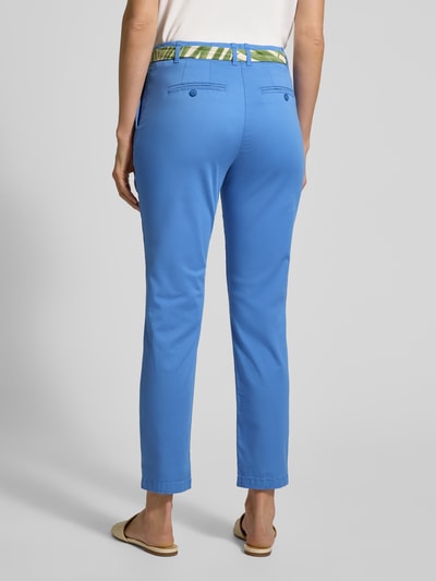 Christian Berg Woman Slim Fit Chino mit Bindegürtel Blau 5