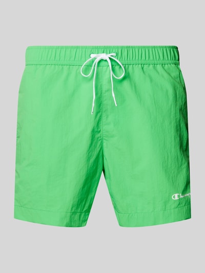 CHAMPION Regular Fit Badeshorts mit Label-Print Grass 1