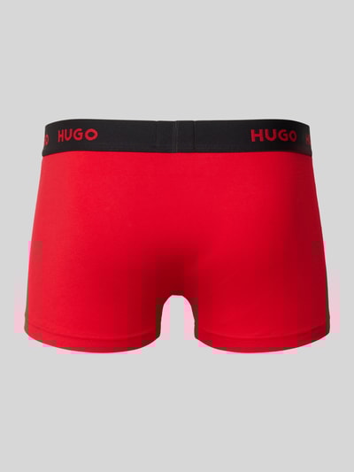 HUGO Regular Fit Trunks aus Baumwoll-Mix im 3er-Pack Black 3