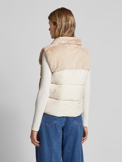 Only Bodywarmer met opstaande kraag, model 'WANJA' Offwhite - 5