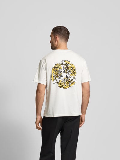 Kenzo T-Shirt aus reiner Baumwolle Offwhite 5