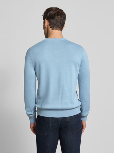 BOSS Orange Regular Fit Strickpullover aus Baumwoll-Kaschmir-Mix Modell 'KANOVANO' Hellblau 5