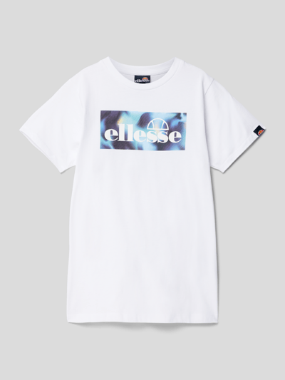 Ellesse T-shirt met logoprint, model 'Greccio' Wit - 1