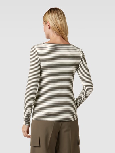 Montego Longsleeve mit Streifenmuster und U-Boot-Ausschnitt Schilf 5