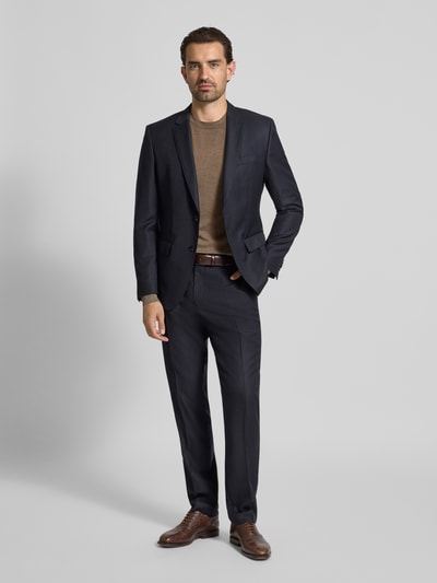 MCNEAL Gebreide pullover met ribboorden Middenbruin gemêleerd - 1