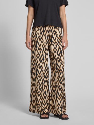 COMMA Relaxed Fit Marlenehose aus Viskose-Mix mit elastischem Bund Black 4