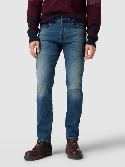 BOSS Orange Regular Fit Jeans mit Label-Applikation Modell 'Re.Maine' Bleu 4