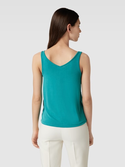 Soaked in Luxury Tanktop met V-hals, model 'Columbine' Petrol - 5
