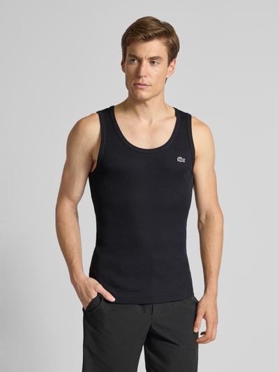 Lacoste Slim Fit Tank Top aus reiner Baumwolle Black 4