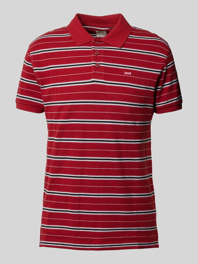 Levi's® Standard Fit Poloshirt mit Streifenmuster Rot 1