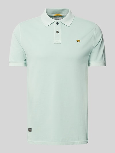 camel active Poloshirt met labelstitching Turquoise - 2