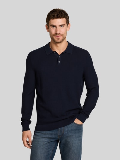 Tom Tailor Regular fit pullover met polokraag Marineblauw - 4