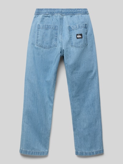 Quiksilver Jeans mit elastischem Bund und Eingrifftaschen Hellblau 3