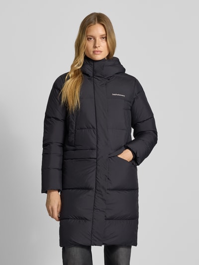 PEAK PERFORMANCE Regular fit gewatteerde lange jas met vulling van eendendons, model 'Quiver' Zwart - 4