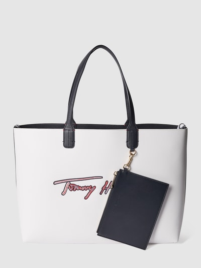 Tommy Hilfiger Shopper mit Label-Prägung Weiss 2