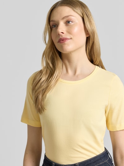 Christian Berg Woman T-Shirt mit Rundhalsausschnitt Pastellgelb 3