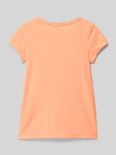 s.Oliver RED LABEL A-Linie T-Shirt aus reiner Baumwolle Neon Orange 3