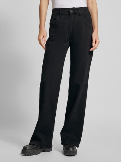 Brax Wide Leg Jeans mit Bügelfalten Modell 'STYLE.MAINE' Black 4