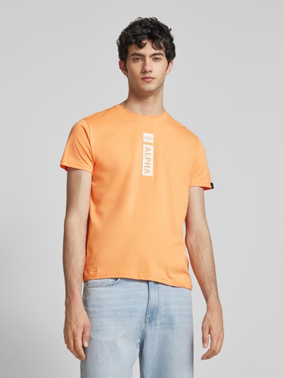 Alpha Industries T-shirt van zuiver katoen Abrikoos - 4