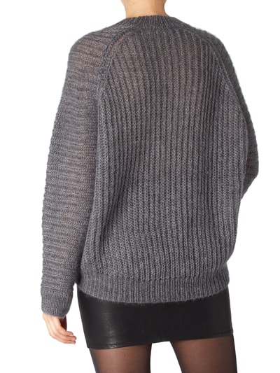 Drykorn Oversized Pullover aus Mohair-Seide-Mix Mittelgrau 5