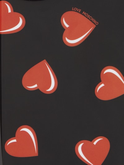 Love Moschino  iPhone-Case mit Herz-Print Black 2