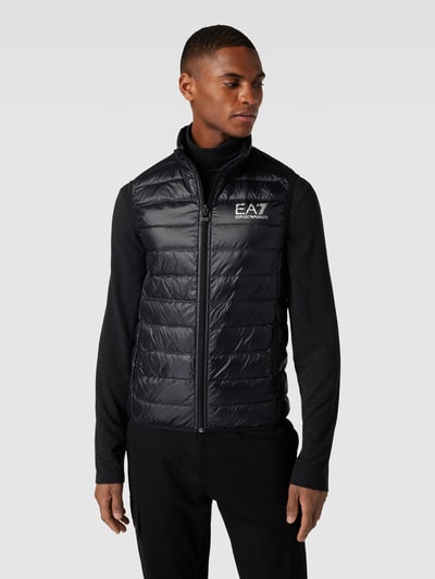 EA7 Emporio Armani Bodywarmer met opstaande kraag Zwart - 4