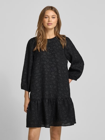 Christian Berg Woman Selection Minikleid im Stufen-Look mit 3/4-Arm Black 4