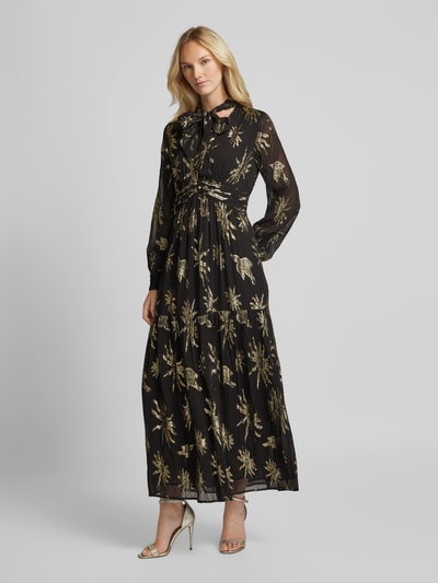 Scotch & Soda Getailleerde maxi-jurk met V-hals Zwart - 1