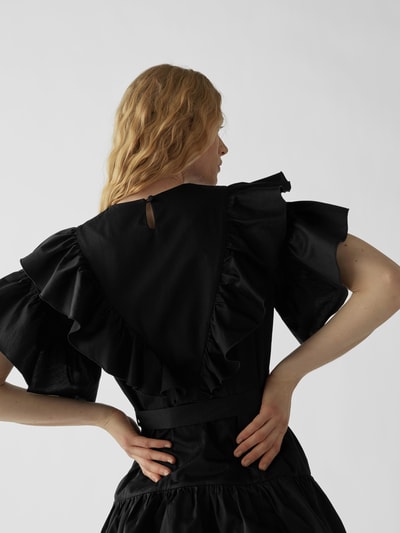 Les Coyotes de Paris Minikleid mit Volants Schwarz 3